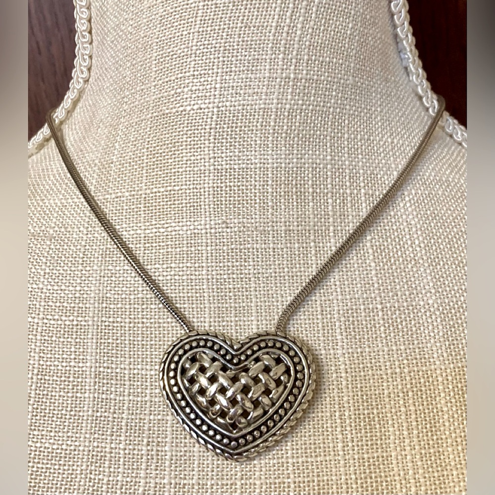 Brighton Lattice Love Heart Necklace